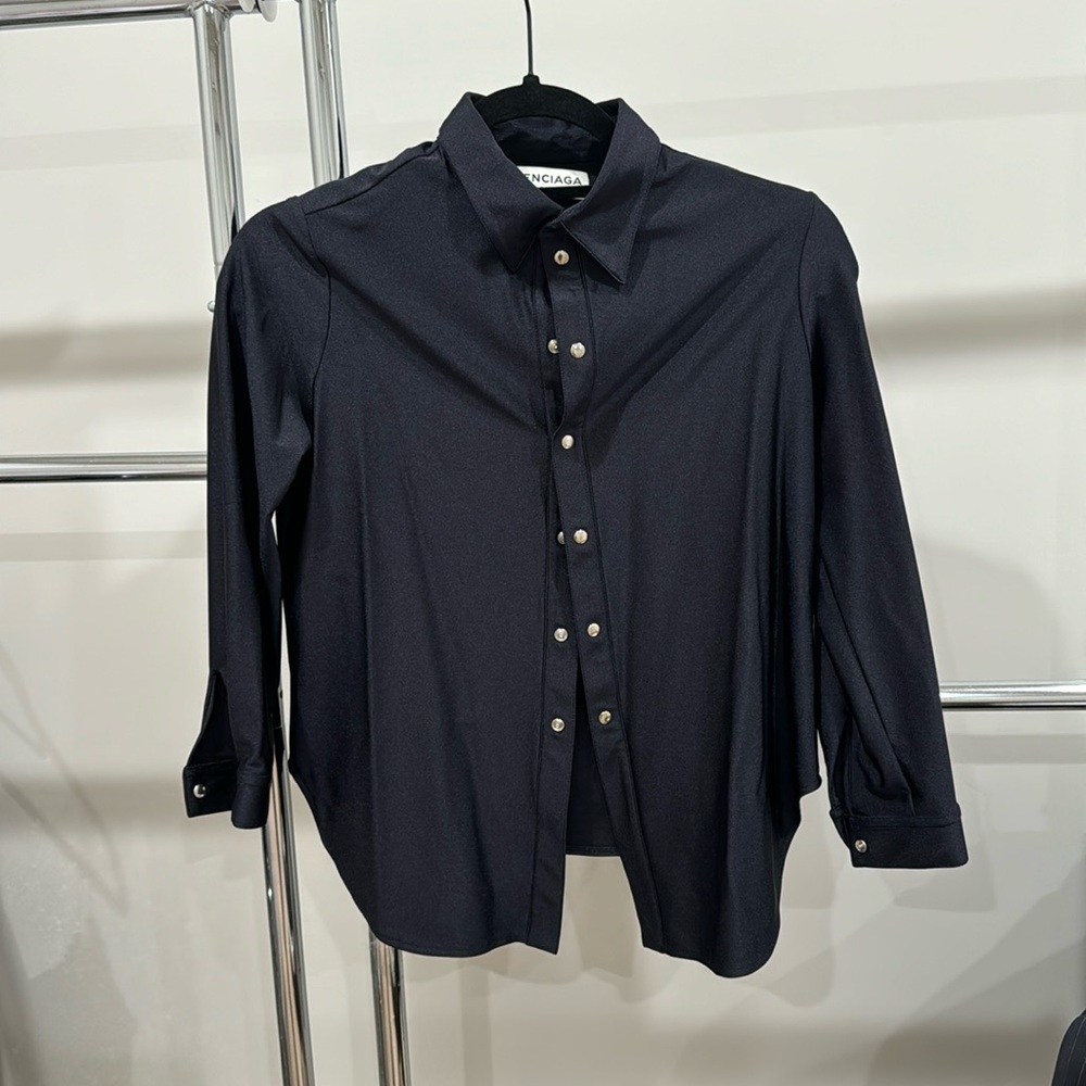 Balenciaga black button up size 40. NWOT